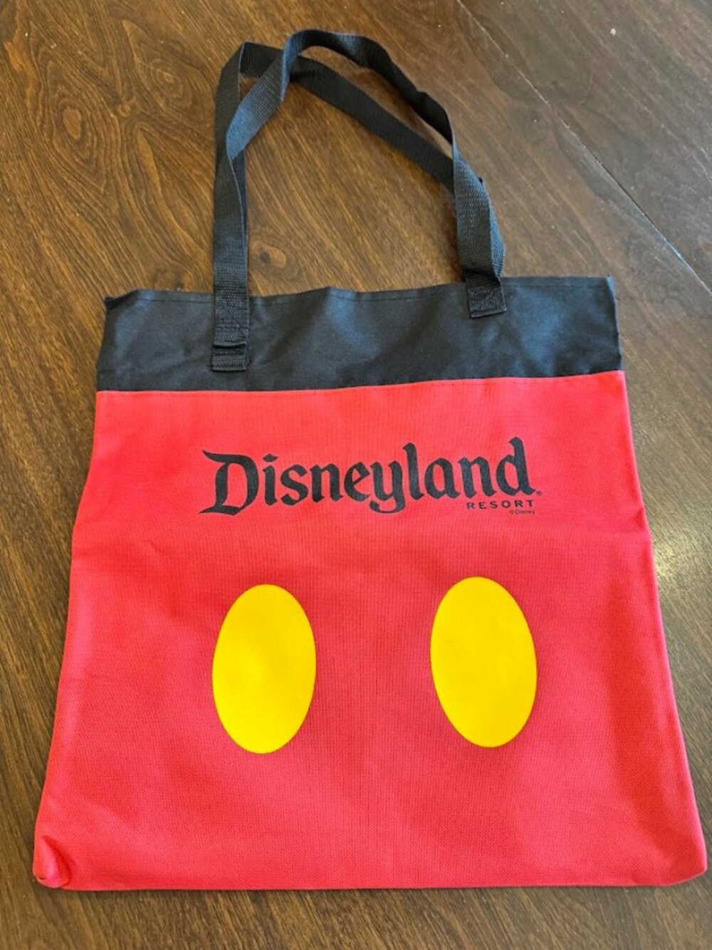 Disneyland Resorts Mickey Tote Red, Black,Yellow Bag-new without tags